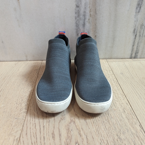 Rothys Chelsea size 6.5 grey and orange stripe authentic EUC - Picture 2 of 12